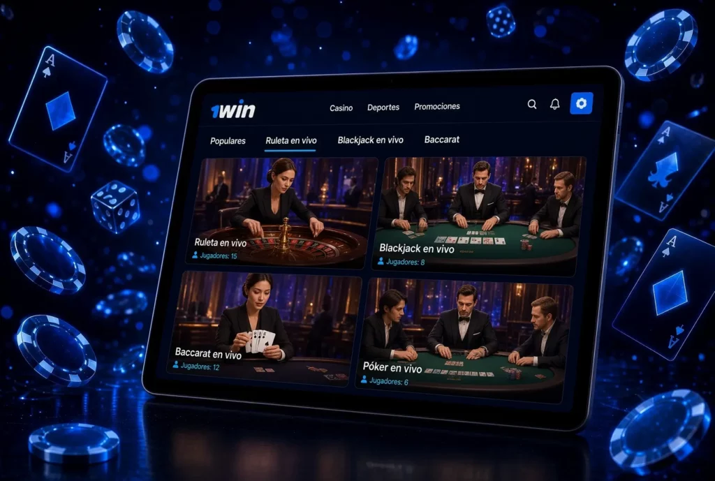 Tableta con juegos en vivo